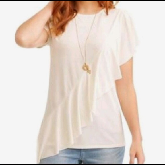 Time and Tru Ruffle Top - Picture 2 of 8